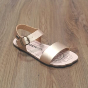 Sandalia dorada barefoot conguitos