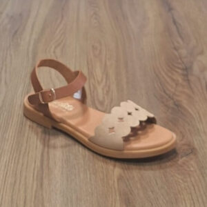 Sandalia ondas beige
