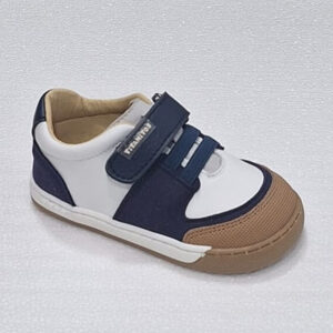 Titanitos L600 Benasau Blanco y Navy-Deportiva Infantil Lavable