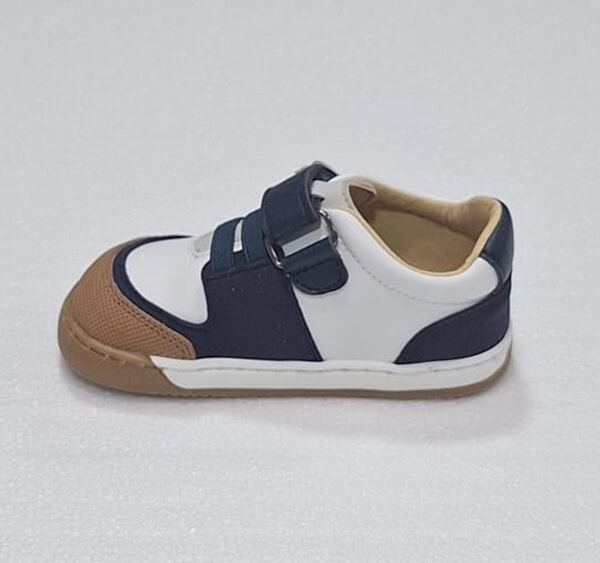 Titanitos L600 Benasau Blanco y Navy-Deportiva Infantil Lavable - Imagen 3