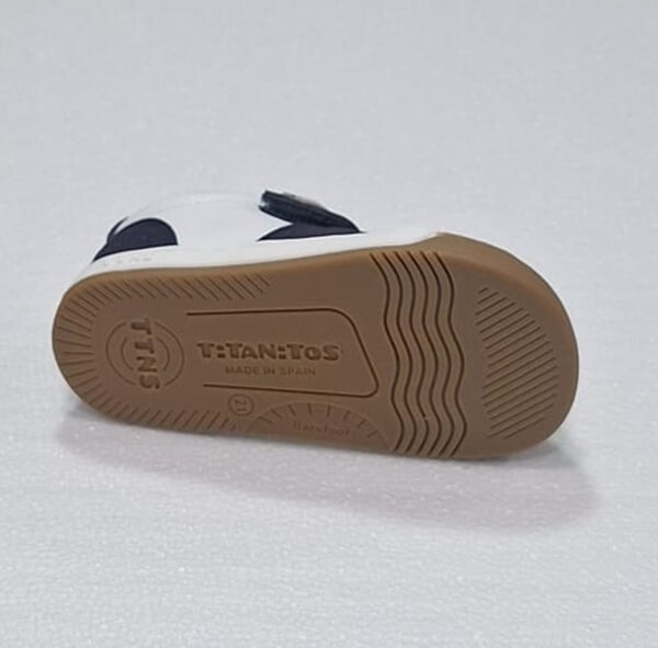 Titanitos L600 Benasau Blanco y Navy-Deportiva Infantil Lavable - Imagen 2