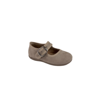 Merceditas de serratex beige con hebilla