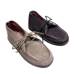Zapatos blucher de serraje con plantilla de piel