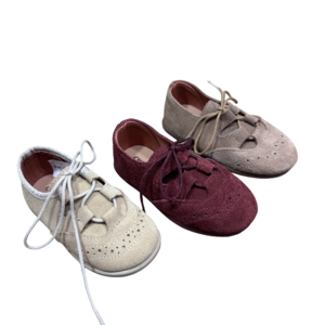 Zapatos inglesitos de serraje con plantilla de piel