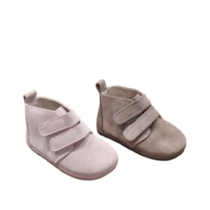 Botas barefoot de serraje con doble velcro
